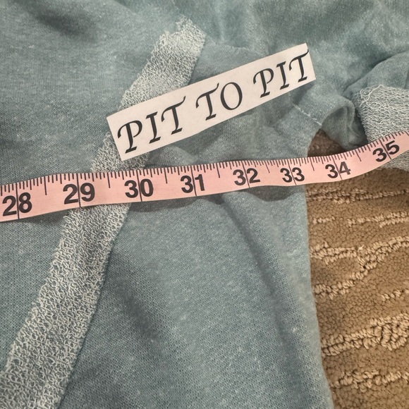 NEW SIZE L/XL Zenana Outfitters Light Blue Hoodie - Picture 7 of 10